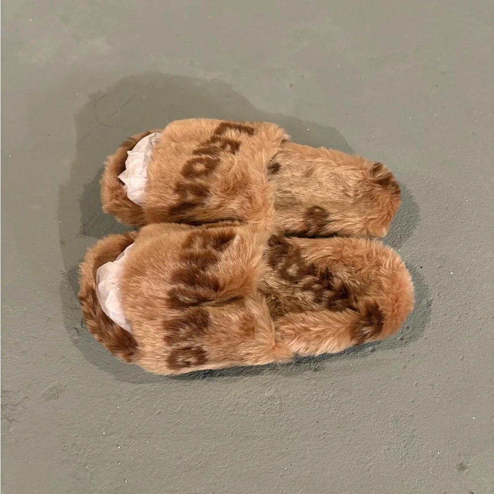 Brown Multicolor Balenciaga Slides Mens Size 12 - Picture 2 of 4